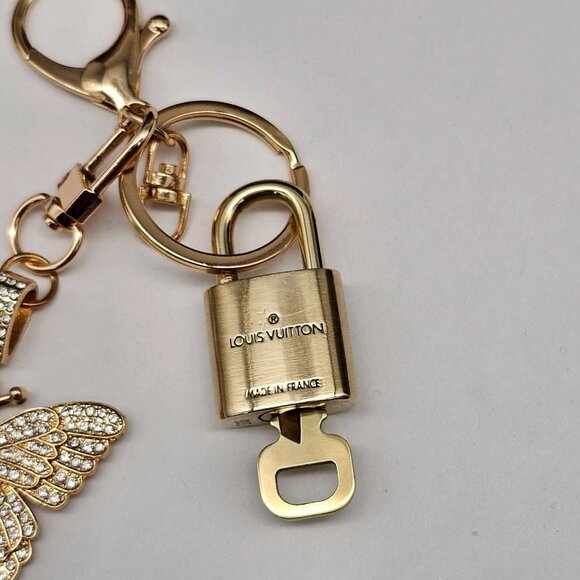 Authentic Louis Vuitton Lock & Key with unbranded Bagcharm, Keycharm, Keychain - Picture 7 of 8